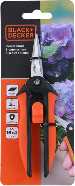 Black & Decker Flower Snips 16cm